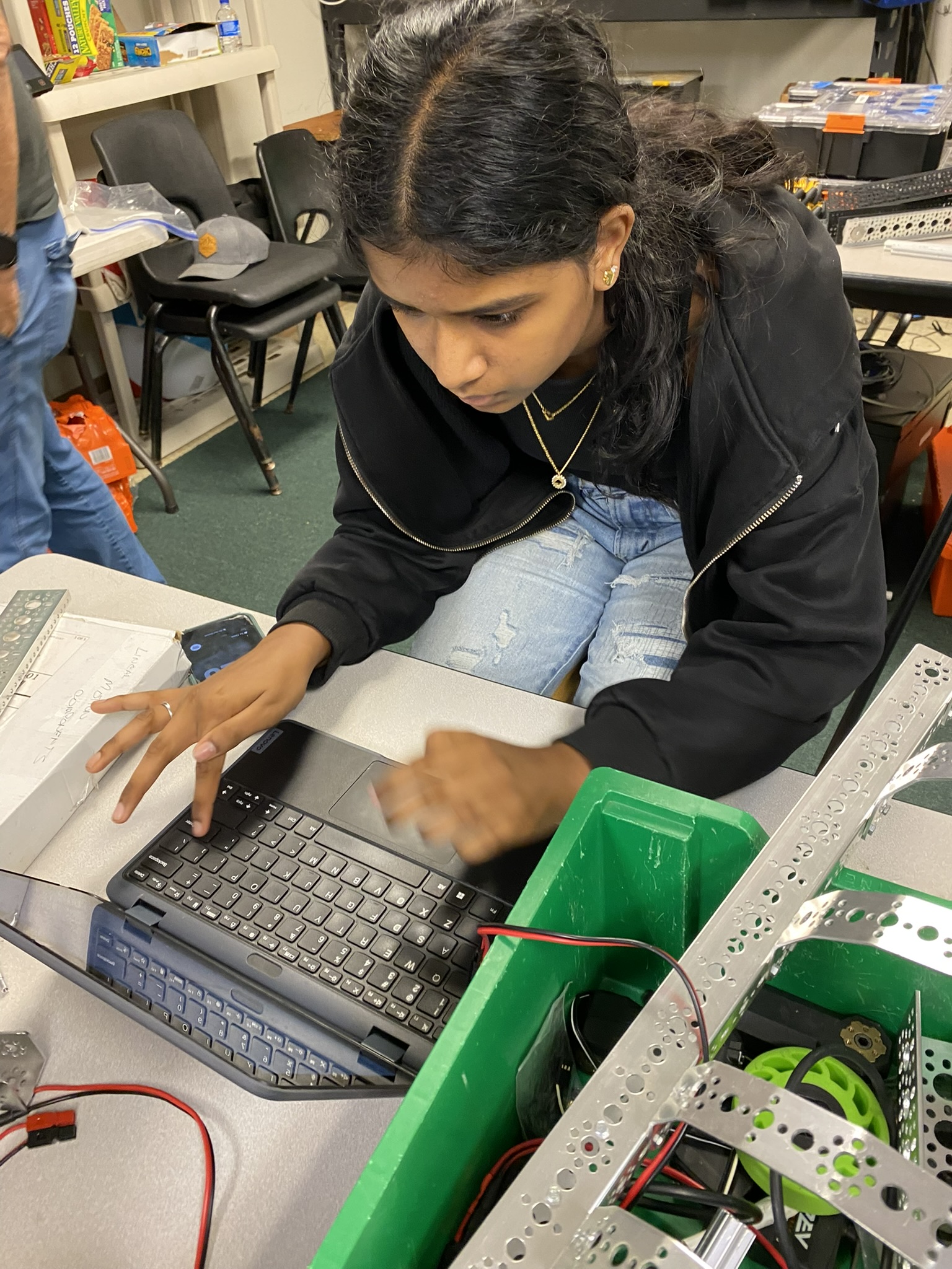 Testing the robot drivetrain