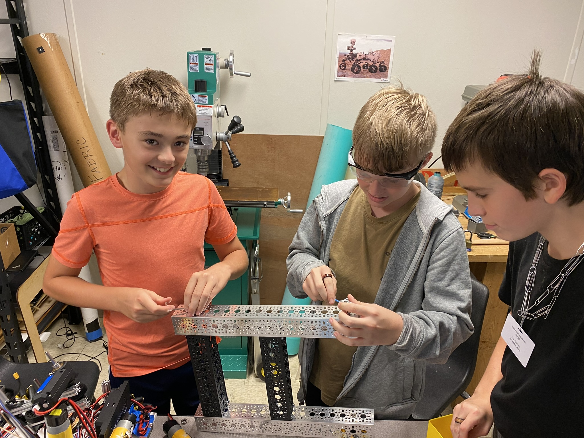 Driver practice in the test area