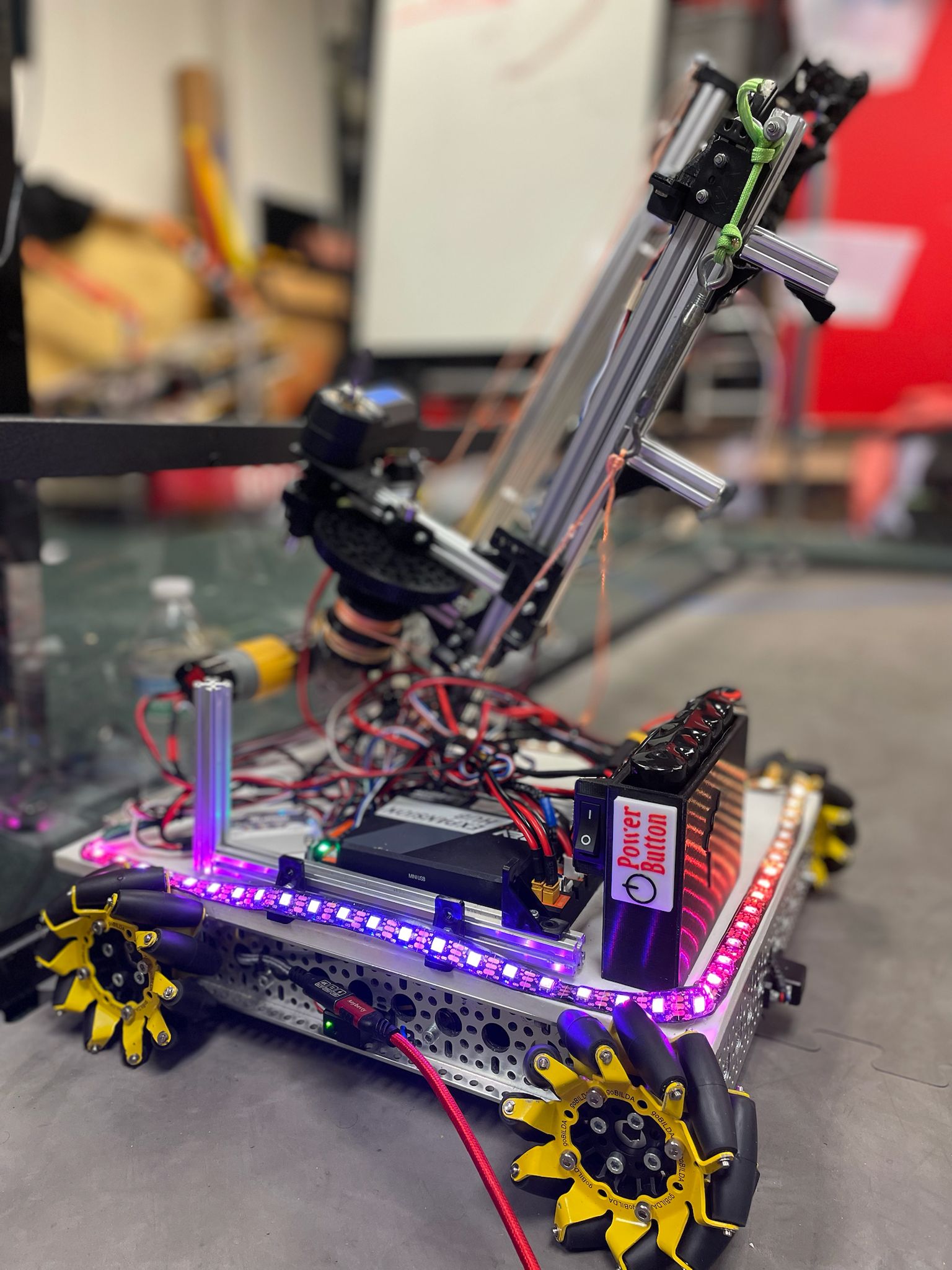 Assembling components on robot frame