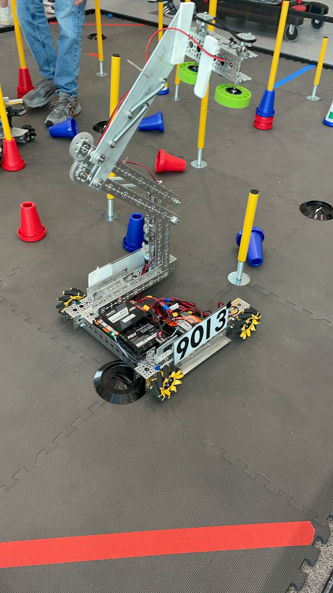 Team in the workspace discussing design