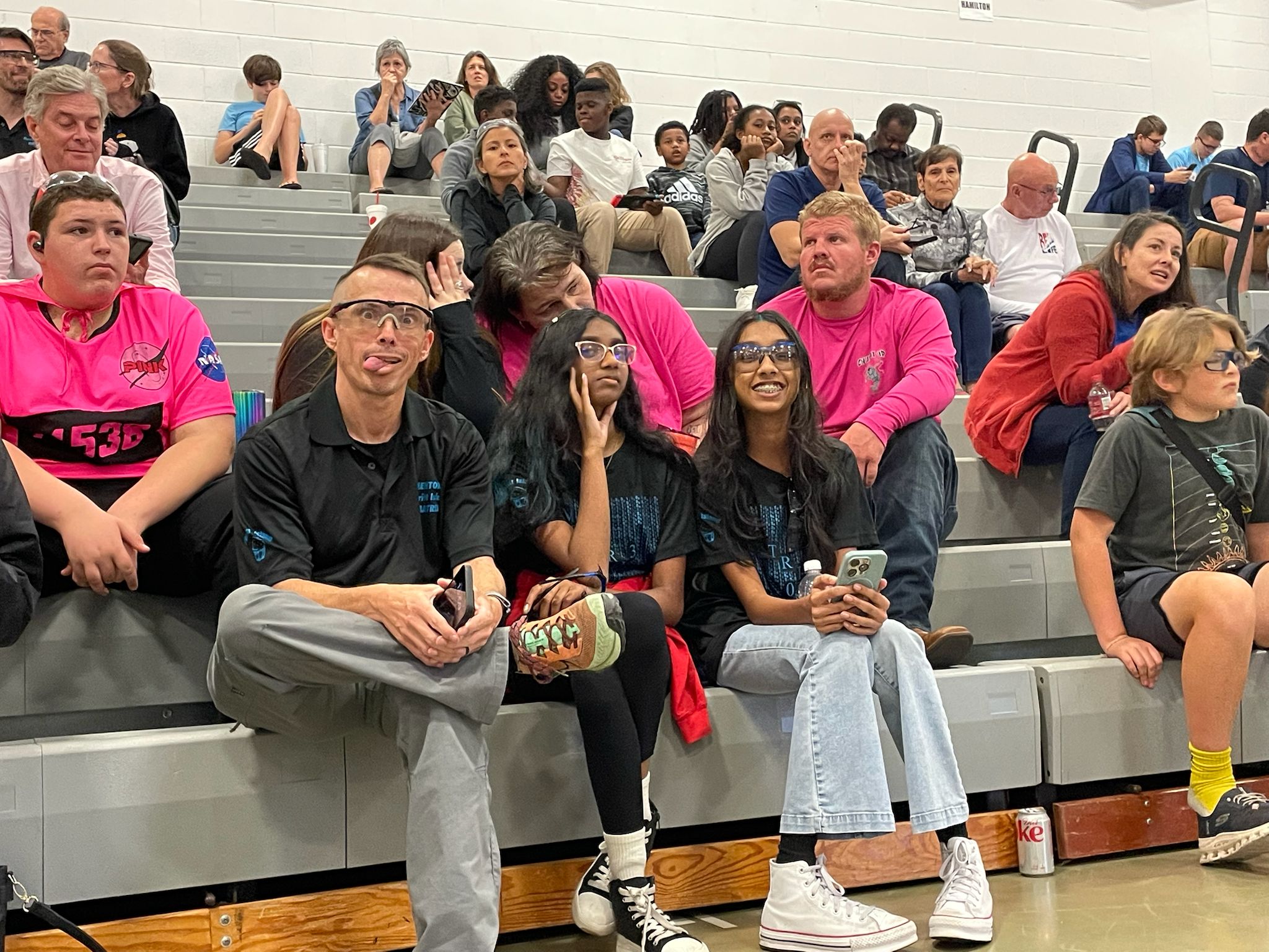 Team celebrating a successful test run